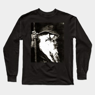 Scandinavian God Odin The Wanderer Long Sleeve T-Shirt